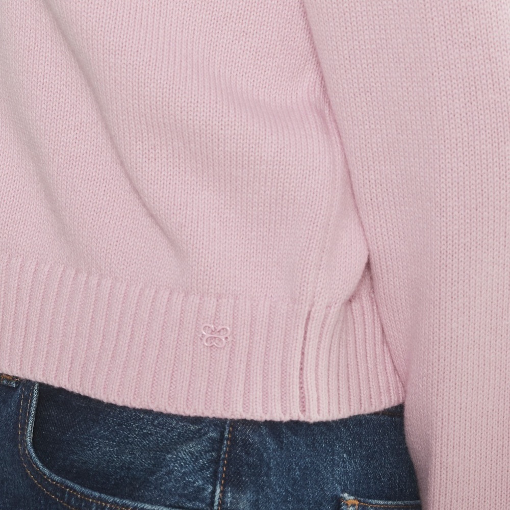Aritzia Sunday Best pink cotton cashmere Shellie cardigan sweater - XS NWOT - Picture 6 of 10